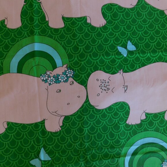 VTG groovy Katashas Unusuals wrap skirt fabric Schumacher decorator material 1yd - Picture 2 of 16